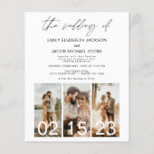 Budget Die Hochzeit des Minimalistischen QR-Codes (Vorderseite)