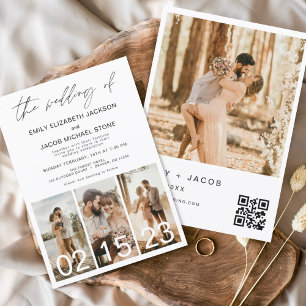 Budget Die Hochzeit des Minimalistischen QR-Codes