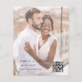 Budget Die Hochzeit des Minimalistischen QR-Codes (Rückseite)