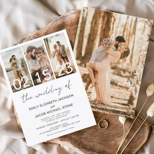 Budget Die Hochzeit von Foto Einfach Minimalistisc