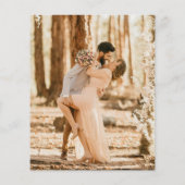 Budget Die Hochzeit von Foto Einfach Minimalistisc (Rückseite)