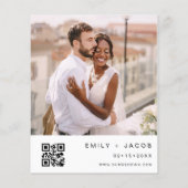 Budget Die Hochzeit von Minimalistischem QR-Code S (Rückseite)