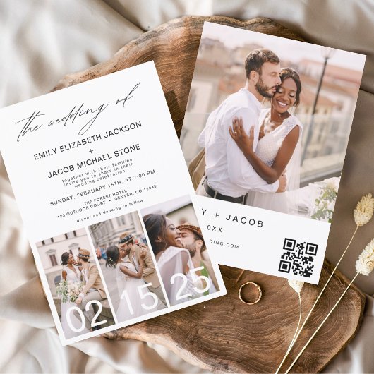 Budget Die Hochzeit von Minimalistischem QR-Code S