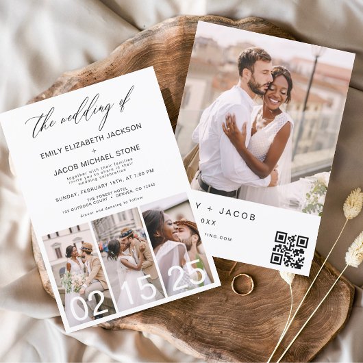 Budget Die Hochzeit von Minimalistischem QR-Code S