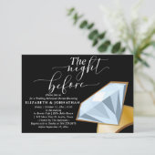 Budget Die Nacht vor dem Probe Einladung (Stehend Vorderseite)