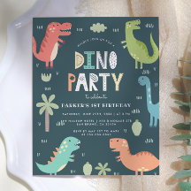 Budget Dino Party | Niedliche Dinosaurier Erster G