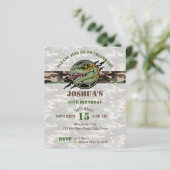 Budget Dinosaurier Geburtstagsraptor Tarnung einla (Stehend Vorderseite)