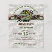 Budget Dinosaurier Geburtstagsraptor Tarnung einla (Vorderseite)