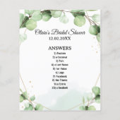 Budget Dirty Minds Brautparty Game Cards Flyer (Hinten)