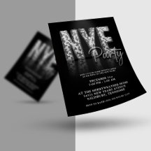 Budget Disco Glitzer Silvester Party FLYER