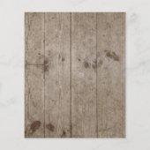 Budget Dockside Rope Rustic Hochzeit Einladung (Rückseite)