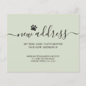 Budget Dog Green Moving Announcement (Vorderseite)