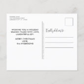 Budget Dog Lover Happy Pawlidays Weihnachtskarte (Rückseite)