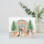 Budget Dog Lover Niedlicher Welpe Weihnachten (Stehend Vorderseite)