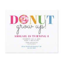 Budget Donut Grow up Niedliche Geburtstag Sprinkle
