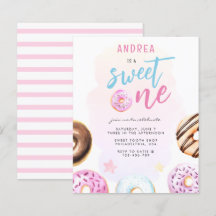 Budget Donut Sweet One Girl Erster Geburtstag