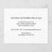 Budget Donuts Paare Kinderdusche Einladung (Rückseite)