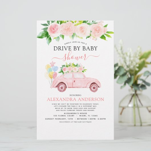 Budget Drive by Baby Dusche Blütenrot pink (Stehend Vorderseite)