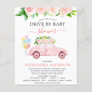Budget Drive by Baby Dusche Blütenrot pink Flyer