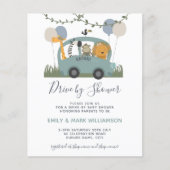 Budget Drive by Baby Dusche Safari Animal Blue (Vorderseite)