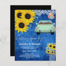 Budget Drive BY Wedding Einladungen - Cartoon Coup