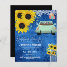 Budget Drive BY Wedding Einladungen - Cartoon Coup