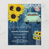 Budget Drive BY Wedding Einladungen - Cartoon Coup (Vorderseite)