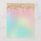 Budget Driving Gold Glitzer Brautparty (Rückseite)