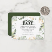 Budget Dschungle Safari Tierbabydusche Einladung (Vorderseite/Rückseite Beispiel)