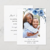 Budget Dusty Blue & B Save the Date Foto 2 (Vorne/Hinten)