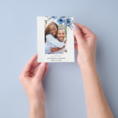 Budget Dusty Blue & B Save the Date Foto 2 Flyer (Gruppe)