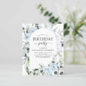 Budget Dusty Blue Birthday Party Blumenladen (Stehend Vorderseite)
