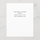 Budget Dusty Blue Boho Blumenstudium Party (Rückseite)