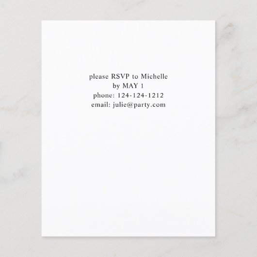 Budget Dusty Blue Boho Blumenstudium Party Flyer (Hinten)