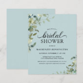 Budget Dusty Blue Botanical Brautparty (Vorne/Hinten)