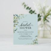 Budget Dusty Blue Botanical Brautparty (Stehend Vorderseite)