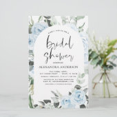 Budget Dusty Blue Brautparty Blumengrün (Stehend Vorderseite)