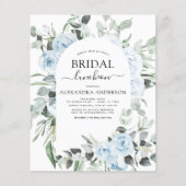 Budget Dusty Blue Brautparty Luncheon (Vorderseite)