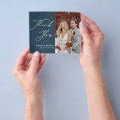 Budget Dusty Blue Elegant Script Wedding Vielen Da Flyer (Gruppe)