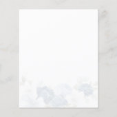 Budget Dusty Blue Floral Eukalyptus Save the Date (Rückseite)