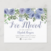 Budget Dusty Blue Floral Ich habe mich bewegende K (Vorderseite)