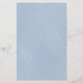 Budget Dusty Blue Floral Wappen Save the Date (Rückseite)