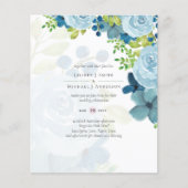 Budget Dusty Blue Floral Wedding (Vorderseite)