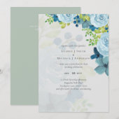 Budget Dusty Blue Floral Wedding (Vorne/Hinten)