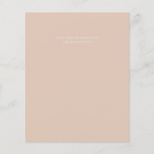 Budget Dusty Blue Floral Wedding (Rückseite)