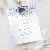 Budget Dusty Blue Floral Wedding speichern Datum