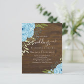 Budget Dusty Blue Flowers Limon Wedding (Stehend Vorderseite)