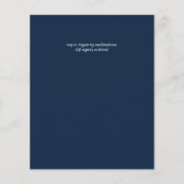 Budget Dusty Blue Flowers Sage Wedding (Rückseite)