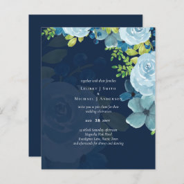 Budget Dusty Blue Flowers Sage Wedding
