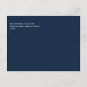 Budget Dusty Blue Flowers Sage Wedding Postkarte (Rückseite)